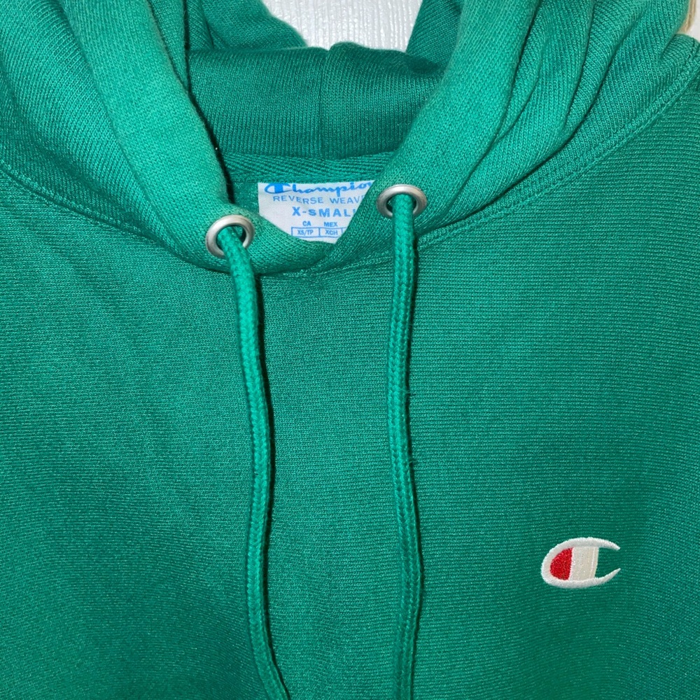 Champion green hoodie
